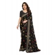 Generic Women's Georgette Printed Saree With Unstitched Blouse 5.5Mtr (Black) Generic Women's Georgette Printed Saree With Unstitched Blouse 5.5Mtr (Black)