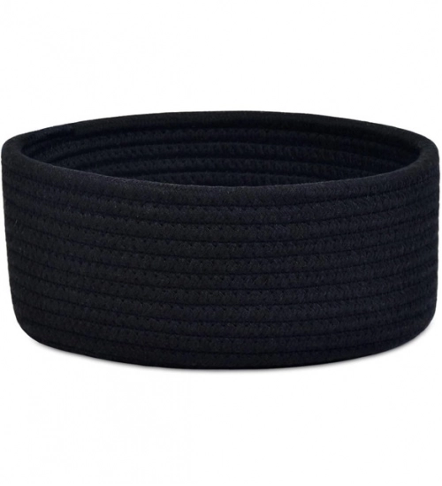 Generic Cotton 8x3 Inch Round 1 Pcs Bedside Organizer With Out Lid (Black) Generic Cotton 8x3 Inch Round 1 Pcs Bedside Organizer With Out Lid (Black)