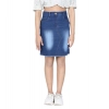 Generic Girl's Denim Solid Buttoned Skirt (Blue) Generic Girl's Denim Solid Buttoned Skirt (Blue)