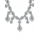 Generic Women's Brass Silver Plated Necklace set (Turquoise) Generic Women's Brass Silver Plated Necklace set (Turquoise)