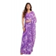 Generic Women's Faux Linen Floral Print Ready to wear Saree With Unstitched Blouse 5.5Mtr (Purple) Generic Women's Faux Linen Floral Print Ready to wear Saree With Unstitched Blouse 5.5Mtr (Purple)