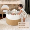 Generic Cotton Pack Of_1 16x14 Inch Storage Basket For Clothes With Out Lid (Beige-White) Generic Cotton Pack Of_1 16x14 Inch Storage Basket For Clothes With Out Lid (Beige-White)