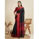 Generic Women's Raw_Silk Woven Saree With Unstitched Blouse 5.5Mtr (Black)