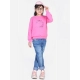 Generic Girl's Fleece Embellished Long Sleeves Sweatshirt (Pink) Generic Girl's Fleece Embellished Long Sleeves Sweatshirt (Pink)