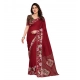 Generic Women's Georgette Printed Saree With Unstitched Blouse 5.5Mtr (Red) Generic Women's Georgette Printed Saree With Unstitched Blouse 5.5Mtr (Red)