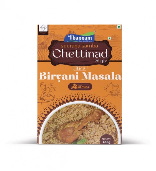 Generic Thannam Chettinadu Biryani Masala Powder With Rice (450GM)