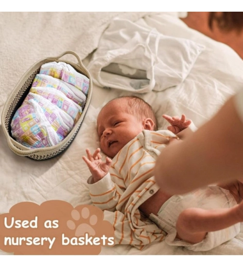 Generic Cotton Pack Of_1 Baby Basket 15x6 Inch Storage Basket For Clothes (Brown) Generic Cotton Pack Of_1 Baby Basket 15x6 Inch Storage Basket For Clothes (Brown)