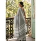 Generic Women's Linen Striped Saree With Unstitched Blouse 5.5Mtr (Gray) Generic Women's Linen Striped Saree With Unstitched Blouse 5.5Mtr (Gray)