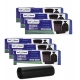 Generic Pack of 6 Biodegradeable Vegetable-Paper 25 x 30 Inches Garbage Bag (Black)