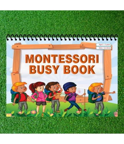 Generic Montessori Busy Book – Early Learning Activity Set (2–4 Years, Multicolor)