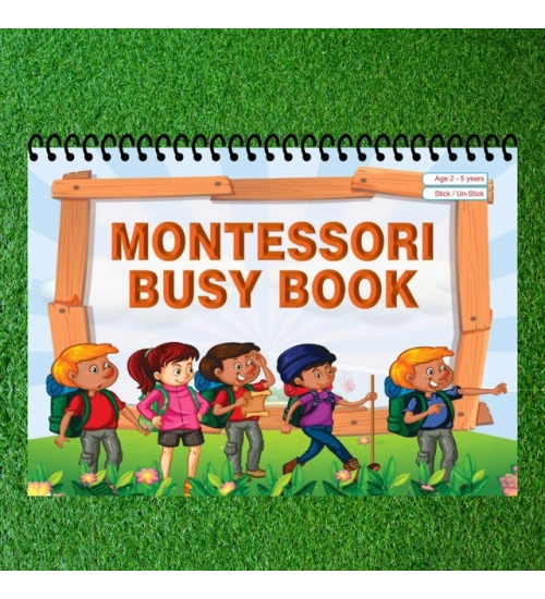 Generic Montessori Busy Book – Early Learning Activity Set (2–4 Years, Multicolor)