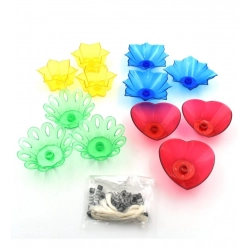 Generic Pack Of 2_Floral Diya Set – Multi-Color Tea Light Holders Set of 12 (Color: Assorted )