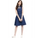 Generic Women's Denim Solid Sleeveless Dress (Navy Blue) Generic Women's Denim Solid Sleeveless Dress (Navy Blue)