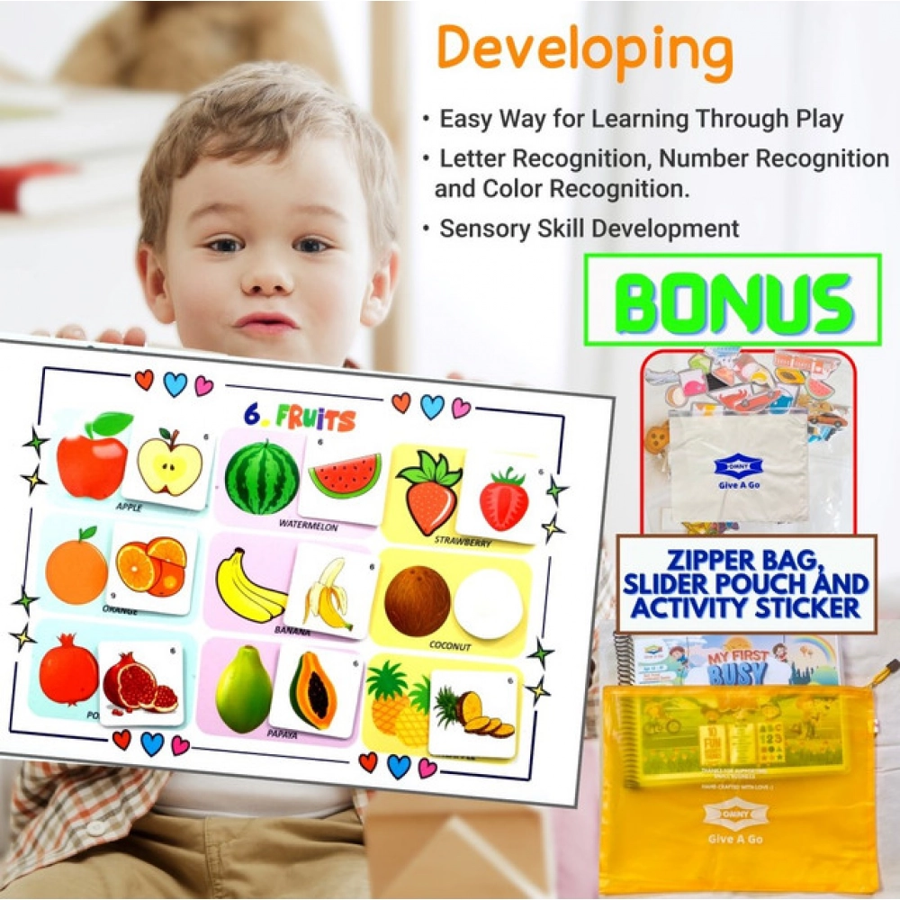 Generic My First Busy Book – Fun And Educational Activity Kit for Kids (2-4 Years, Multicolor) Generic My First Busy Book – Fun And Educational Activity Kit for Kids (2-4 Years, Multicolor)