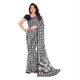 Generic Women's Georgette Printed Saree With Unstitched Blouse 5.5Mtr (Black) Generic Women's Georgette Printed Saree With Unstitched Blouse 5.5Mtr (Black)