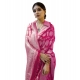 Generic Women's Soft Litchi Silk Jacquard Work Saree With Unstitched Blouse 5.5Mtr (Pink) Generic Women's Soft Litchi Silk Jacquard Work Saree With Unstitched Blouse 5.5Mtr (Pink)