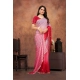 Generic Women's Chiffon Embroidred Saree With Unstitched Blouse 5.5Mtr (Pink)