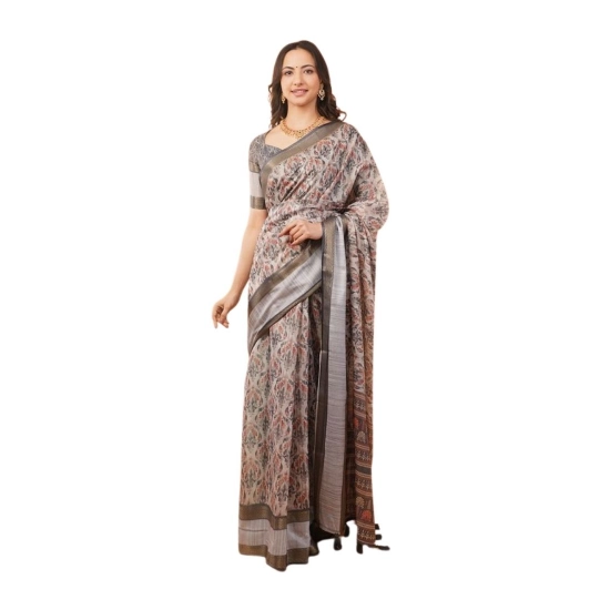 Generic Women's Polyester Printed Saree With Unstitched Blouse 5.5 Mtr (Multicolor) Generic Women's Polyester Printed Saree With Unstitched Blouse 5.5 Mtr (Multicolor)