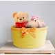 Generic Cotton Pack Of_1 Plain Cat Basket 9x5 Inch (Yellow) Generic Cotton Pack Of_1 Plain Cat Basket 9x5 Inch (Yellow)