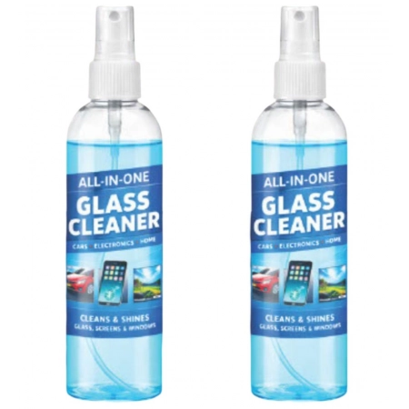 Generic Pack of 2 All-in-One Glass Cleaner Spray Bottles 200 ML