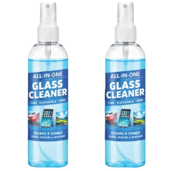 Generic Pack of 2 All-in-One Glass Cleaner Spray Bottles 200 ML