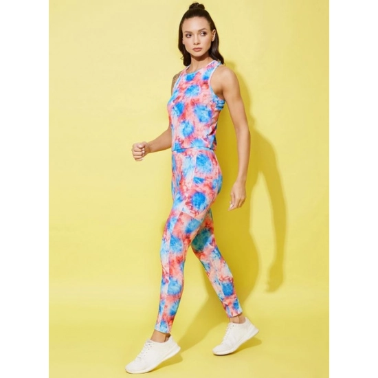 Generic Women's Polyester Lycra Printed Sleeveless Active Wear (Multicolor) Generic Women's Polyester Lycra Printed Sleeveless Active Wear (Multicolor)