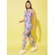 Generic Women's Polyester Lycra Printed Sleeveless Active Wear (Multicolor) Generic Women's Polyester Lycra Printed Sleeveless Active Wear (Multicolor)