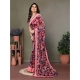 Women's Chiffon Printed Saree With Unstitched Blouse 5.5Mtr (Pink) Women's Chiffon Printed Saree With Unstitched Blouse 5.5Mtr (Pink)