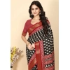 Generic Women's Cotton Silk Printed Saree With Unstitched Blouse 5.5Mtr (Black) Generic Women's Cotton Silk Printed Saree With Unstitched Blouse 5.5Mtr (Black)
