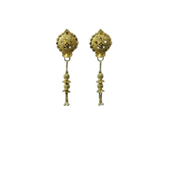 Generic Women's Pack of_2 Brass Gold-Plated Earrings (Gold) Generic Women's Pack of_2 Brass Gold-Plated Earrings (Gold)