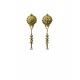 Generic Women's Pack of_2 Brass Gold-Plated Earrings (Gold) Generic Women's Pack of_2 Brass Gold-Plated Earrings (Gold)