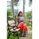 Generic Women's Faux_Tussar Geometric_Print Saree With Unstitched Blouse 5.5Mtr (Orange) Generic Women's Faux_Tussar Geometric_Print Saree With Unstitched Blouse 5.5Mtr (Orange)