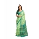 Generic Women's Faux_Linen Printed Ready-to-Wear Saree With Unstitched Blouse 5.5 Mtr (Light_Green)