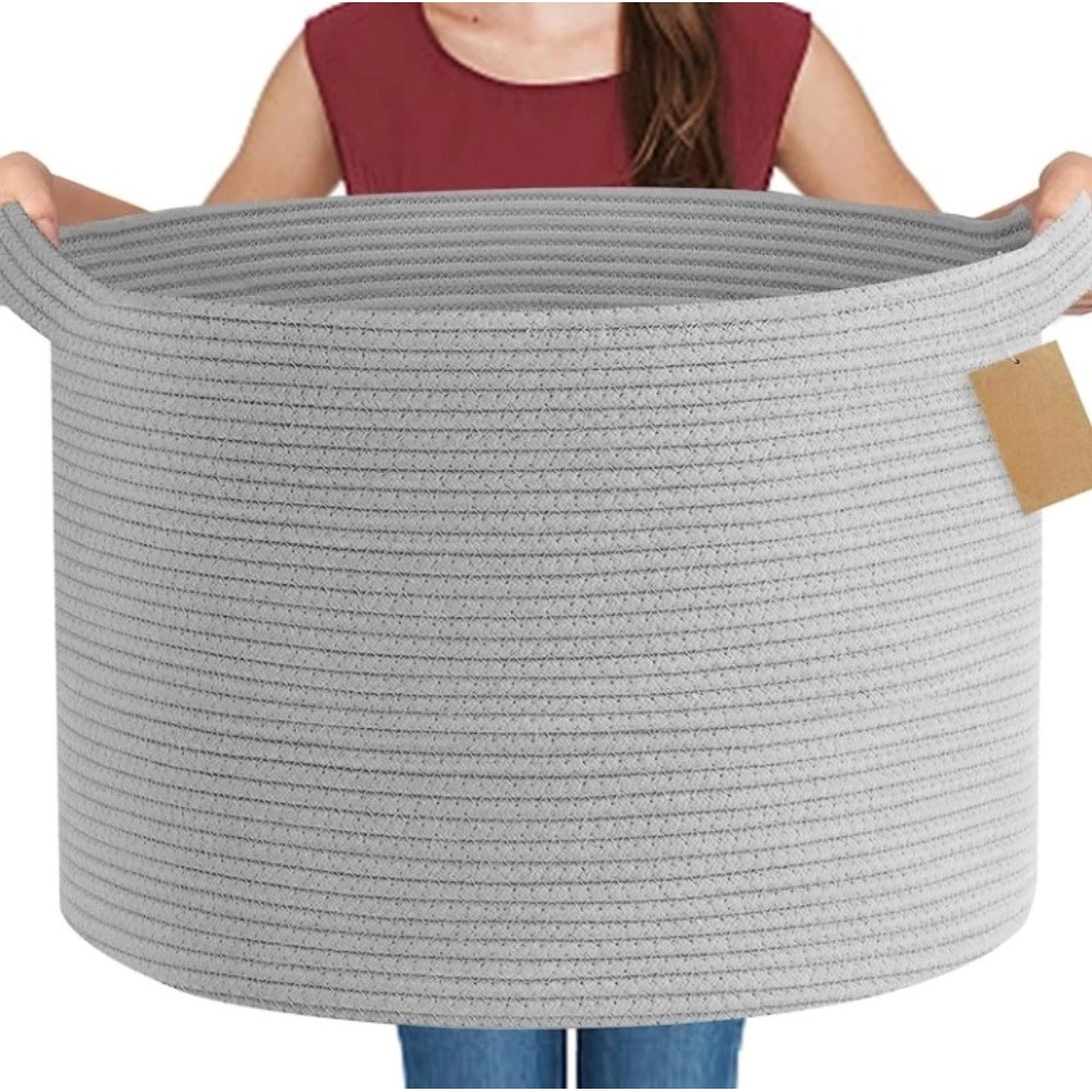 Generic Cotton Pack Of_1 14x12 Inch Storage Basket For Clothes With Out Lid (Gray) Generic Cotton Pack Of_1 14x12 Inch Storage Basket For Clothes With Out Lid (Gray)