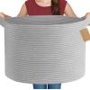 Generic Cotton Pack Of_1 14x12 Inch Storage Basket For Clothes With Out Lid (Gray) Generic Cotton Pack Of_1 14x12 Inch Storage Basket For Clothes With Out Lid (Gray)