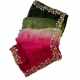 Generic Women's Georgette Embroidered Saree With Unstitched Blouse 5.5Mtr (Multi)