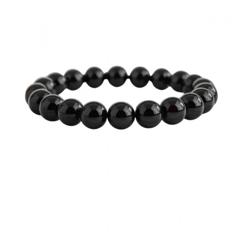Generic Natural Crystal 8mm Black Obsidian Bracelet (Black) Generic Natural Crystal 8mm Black Obsidian Bracelet (Black)