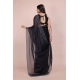 Generic Women's Jimmy choo Embellished Bollywood Saree With Unstitched Blouse 5.5Mtr (Black)