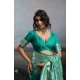 Generic Women's Silk Blend Printed Saree With Unstitched Blouse 5.5Mtr (Teal Green) Generic Women's Silk Blend Printed Saree With Unstitched Blouse 5.5Mtr (Teal Green)