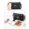 Generic Women's PU Leather Zipper Sling Bag (Black)