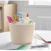 Generic Cotton Pack Of_2 White Pen Holder Storage Basket For Clothes (White) Generic Cotton Pack Of_2 White Pen Holder Storage Basket For Clothes (White)
