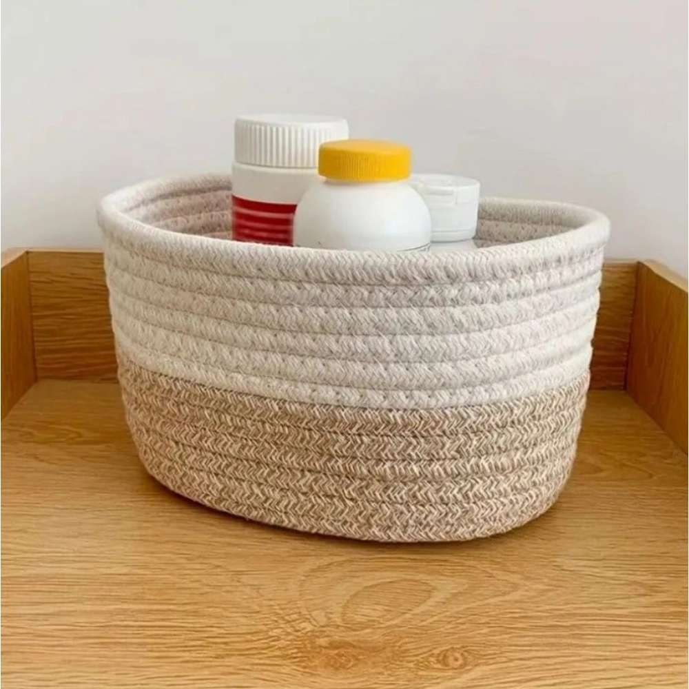 Generic Cotton Pack Of_1 Bathroom Storage Basket For Clothes (White) Generic Cotton Pack Of_1 Bathroom Storage Basket For Clothes (White)