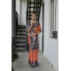 Generic Women's Faux_Tussar Ikat Saree With Unstitched Blouse 5.5Mtr (Orange) Generic Women's Faux_Tussar Ikat Saree With Unstitched Blouse 5.5Mtr (Orange)