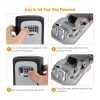 Generic Wall-Mounted ABS Plastic Key Lock Box (Grey-Black )