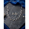 Generic Women's Brass Silver Plated Necklace set (Blue) Generic Women's Brass Silver Plated Necklace set (Blue)