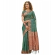 Generic Women's Linen Cotton Printed Saree With Unstitched Blouse 5.5Mtr (Green) Generic Women's Linen Cotton Printed Saree With Unstitched Blouse 5.5Mtr (Green)