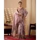 Generic Women's Faux_Silk Printed Saree With Unstitched Blouse 5.5Mtr (Light_Mauve)