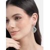 Generic Women's Brass Silver Plated Drop Earrings (Turquoise) Generic Women's Brass Silver Plated Drop Earrings (Turquoise)