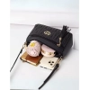 Generic Women's PU Leather Zipper Sling Bag (Black)