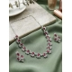 Generic Women's Brass Silver Plated Necklace set (Red) Generic Women's Brass Silver Plated Necklace set (Red)